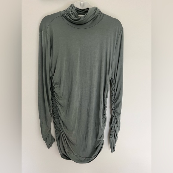 Soft Surroundings Long Cinched Long Sleeve Top Size XL Green - Picture 1 of 6